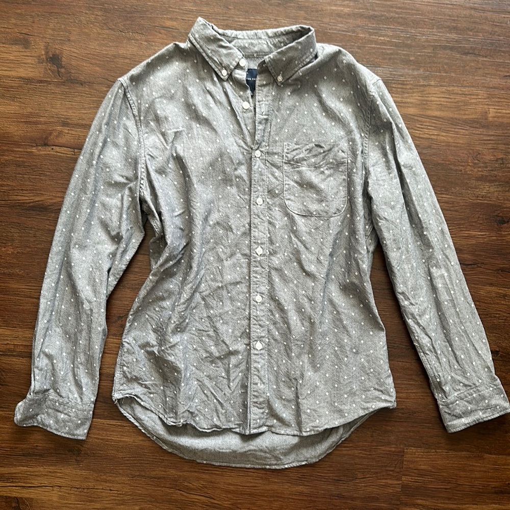 American Eagle Men's Patterned Button Down, Size … - image 1